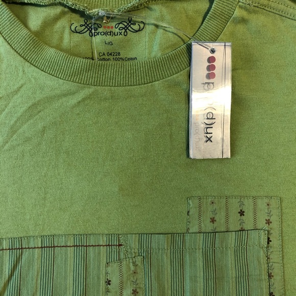Incredible Produx Brand crew neck light green long sleeved designer's top - Picture 3 of 7